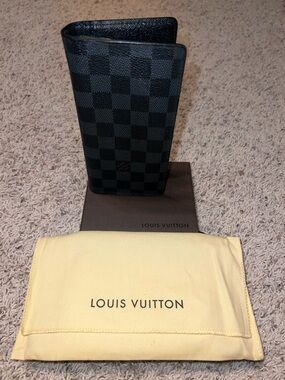 Louis Vuitton Damier Graphite Tall Bifold Wallet - Black/Grey